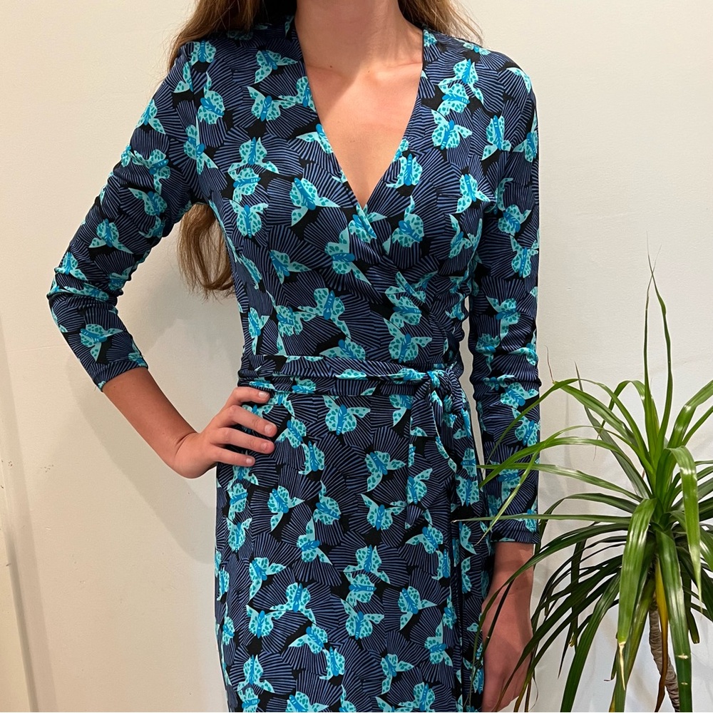 Diane Von Furstenberg Wrap Butterfly Dress Sz. 4